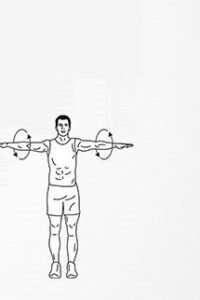 تمرين تحريك الذراعين بشكل دائري